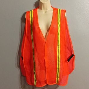 Condor bright orange lime green and gray safety vest